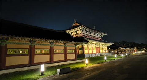 Baekje Cultural Land at night