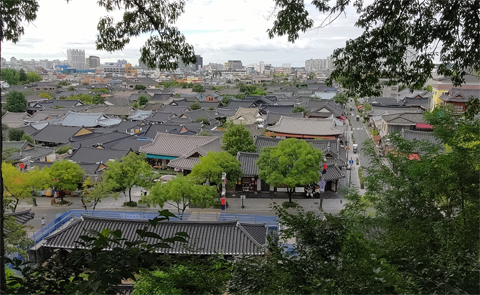 Jeonju Hanok Village - from Omokdae
