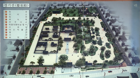 The plan of Jeonju Shrine